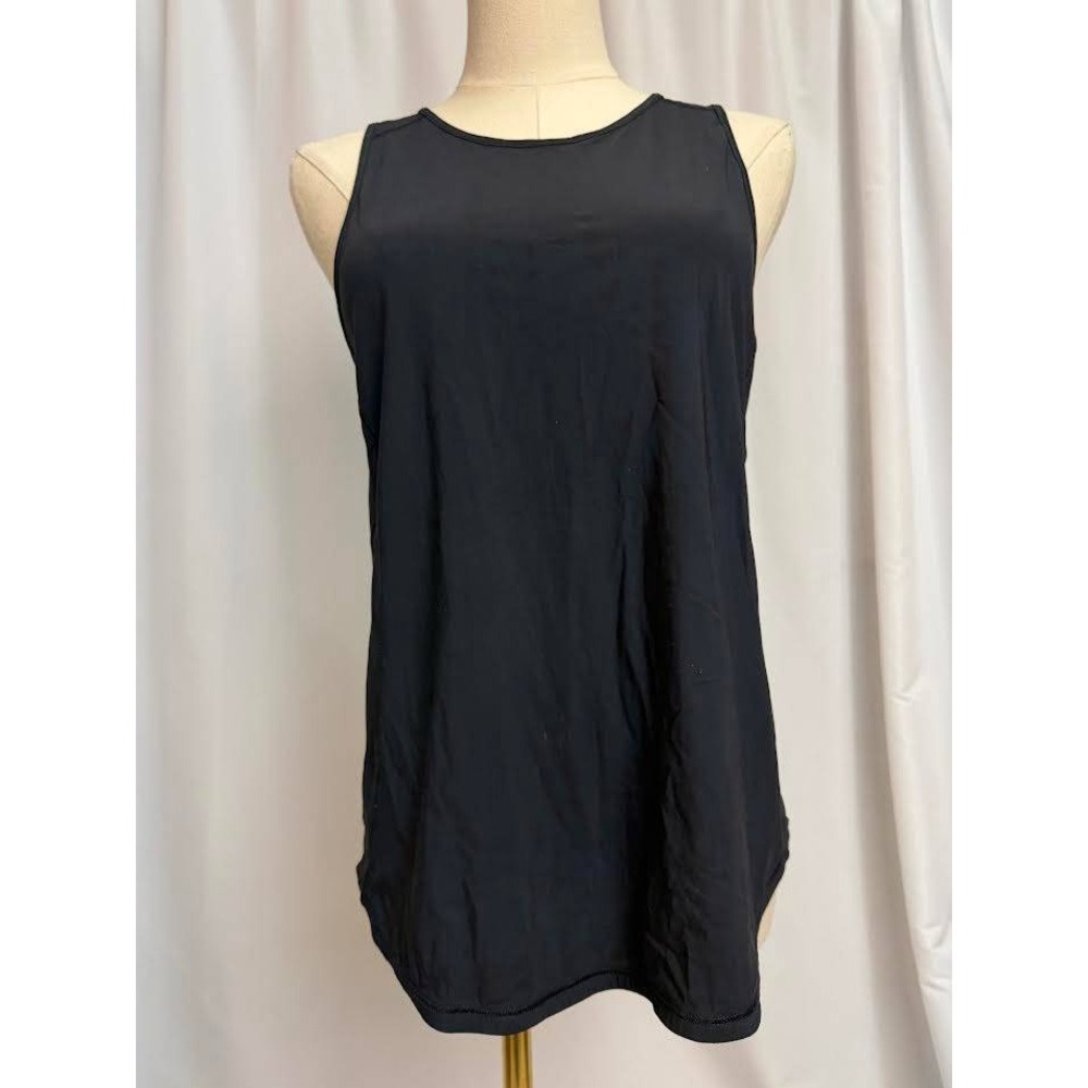Lululemon Sculpt Tank Top Black Mesh Racerback Athletic Workout Shirt Size S